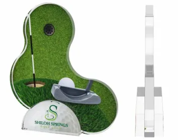 Akrylátová trofej ASL001M3 | Golf Výška cm: 14, Šířka cm: 12