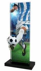 Akrylátová trofej APLAM02 | Fotbal Výška cm: 22, Šířka cm: 9