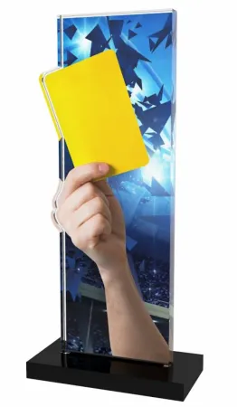 Akrylátová trofej APLAM06 | Fotbal Výška cm: 22, Šířka cm: 9