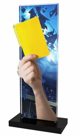 Akrylátová trofej APLAM06 | Fotbal Výška cm: 22, Šířka cm: 9