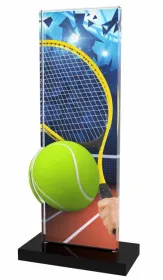Akrylátová trofej APLAM07 | Tenis Výška cm: 18, Šířka cm: 9