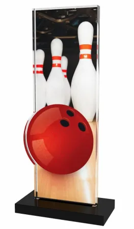 Akrylátová trofej APLAM10 | Bowling Výška cm: 20, Šířka cm: 9