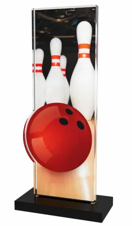 Akrylátová trofej APLAM10 | Bowling Výška cm: 20, Šířka cm: 9