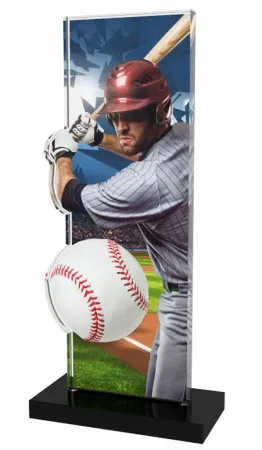 Akrylátová trofej APLAM12 | Baseball Výška cm: 18, Šířka cm: 9