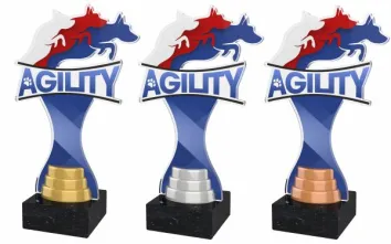 Akrylátová trofej ACBTM42 | Kynologie Výška cm: 25, Barva: bronz