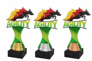 Akrylátová trofej ACBTM45 | Kynologie Výška cm: 25, Barva: bronz