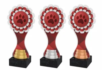 Akrylátová trofej ACBTM51 | Kynologie Výška cm: 23,5, Barva: stříbro