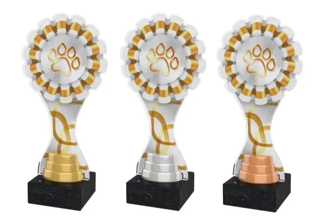 Akrylátová trofej ACBTM55 | Kynologie Výška cm: 25, Barva: stříbro