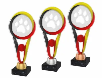 Akrylátová trofej ACUTMINIM78 | Kynologie Výška cm: 15, Barva: zlato, Podstavec: černý