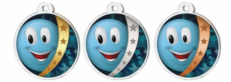 Akrylátová medaile MDA0030M05 Barva: bronz, Stuha: ST5, Tloušťka mm: 3