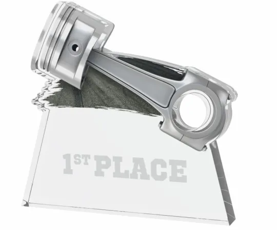 Akrylátová trofej TAC001M02 | Motorsport Výška cm: 13.5, Šířka cm: 14.5