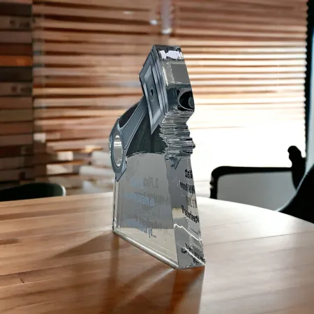 Akrylátová trofej TAC001M02 | Motorsport Výška cm: 13.5, Šířka cm: 14.5