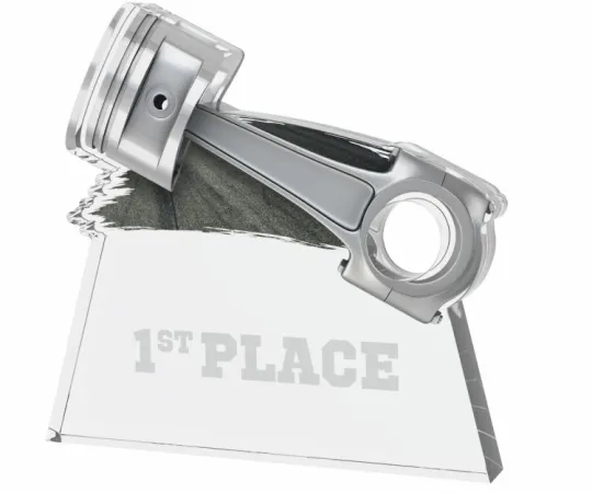 Akrylátová trofej TAC001M02 | Motorsport Výška cm: 13.5, Šířka cm: 14.5