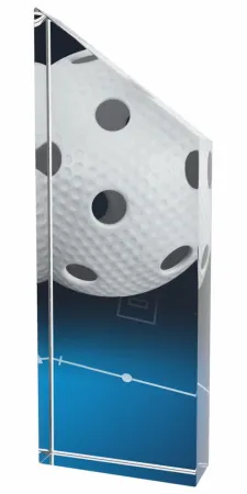 Akrylátová trofej ACC001M10 | Florbal Výška cm: 22, Průměr cm: 8