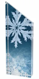 Akrylátová trofej ACC001M20 | Zima Výška cm: 20, Průměr cm: 7.5