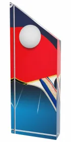 Akrylátová trofej ACC001M17 | Stolní tenis Výška cm: 20, Průměr cm: 7.5