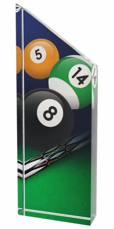 Akrylátová trofej ACC001M18 | Billiard Výška cm: 20, Průměr cm: 7.5