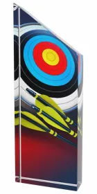 Akrylátová trofej ACC001M19 | Lukostřelba Výška cm: 20, Průměr cm: 7.5