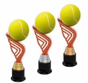 Akrylátová trofej ACTA0002M3 | Tenis Výška cm: 31, Barva: bronz