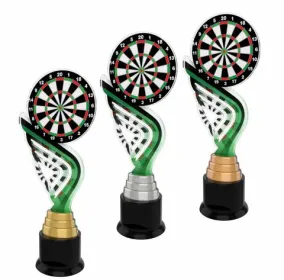 Akrylátová trofej ACTA0002M6 | Šipky Výška cm: 31, Barva: bronz