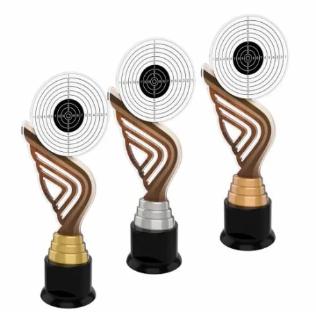 Akrylátová trofej ACTA0002M10 | Střelba Výška cm: 29, Barva: stříbro