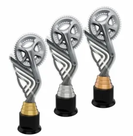 Akrylátová trofej ACTA0002M19 | Cyklistika Výška cm: 31, Barva: bronz