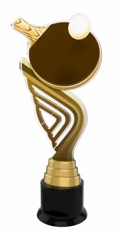 Akrylátová trofej ACTAR0002M4 Výška cm: 27, Barva: zlato