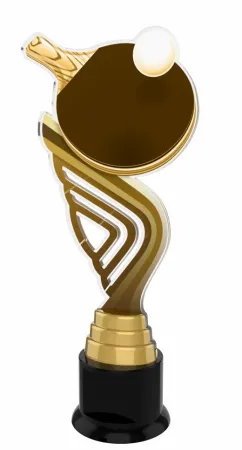 Akrylátová trofej ACTAR0002M4 Výška cm: 27, Barva: zlato