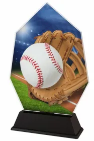 Akrylátová trofej ACSC001M10 | Baseball Výška cm: 19, Šířka cm: 12.5