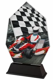 Akrylátová trofej ACSC001M16 | Motorsport Výška cm: 19, Šířka cm: 12.5