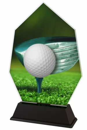 Akrylátová trofej ACSC001M22 | Golf Výška cm: 11.5, Šířka cm: 7