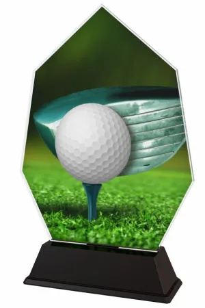 Akrylátová trofej ACSC001M22 | Golf Výška cm: 11.5, Šířka cm: 7