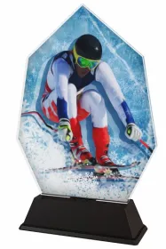 Akrylátová trofej ACSC001M26 | Sjezdové lyžování Výška cm: 15.5, Šířka cm: 9.5