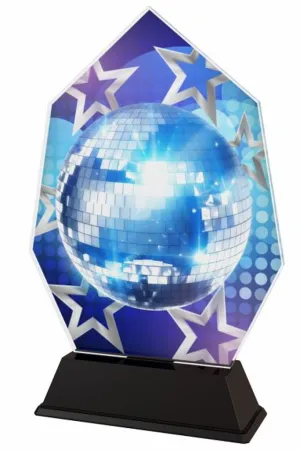 Akrylátová trofej ACSC001M28 | Tanec Výška cm: 17.5, Šířka cm: 11.5