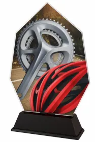 Akrylátová trofej ACSC001M33 | Cyklistika Výška cm: 11.5, Šířka cm: 7