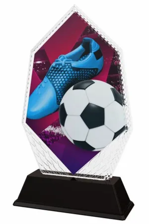 Akrylátová trofej PYR001M02 | Fotbal Výška cm: 16, Šířka cm: 9.5