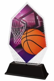 Akrylátová trofej PYR001M03 | Basketball Výška cm: 16, Šířka cm: 9.5