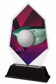 Akrylátová trofej PYR001M22 | Golf Výška cm: 16, Šířka cm: 9.5