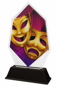 Akrylátová trofej PYR001M25 | Divadlo Výška cm: 16, Šířka cm: 9.5