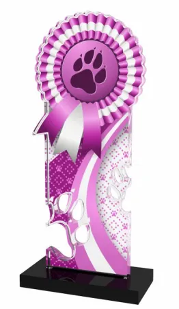 Akrylátová trofej APLAM36 | Kynologie Výška cm: 18, Šířka cm: 7