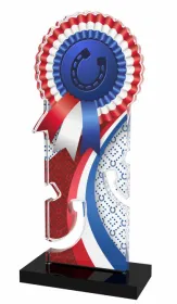 Akrylátová trofej APLAM41 | Jezdectví Výška cm: 18, Šířka cm: 7