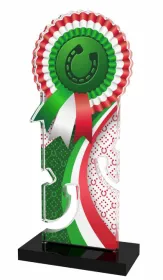 Akrylátová trofej APLAM42 | Jezdectví Výška cm: 18, Šířka cm: 7