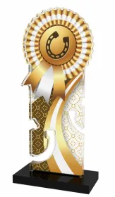 Akrylátová trofej APLAM47 | Jezdectví Výška cm: 18, Šířka cm: 7