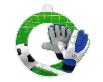 Akrylátová medaile MDA0020M72 | Fotbal Stuha: ST18, MD průměr: 7