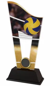 Akrylátová trofej CASM03 | Volejbal Výška cm: 21, Šířka cm: 9