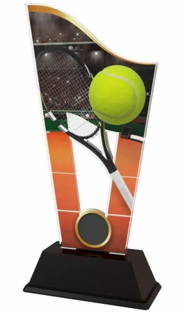 Akrylátová trofej CASM04 | Tenis Výška cm: 17.5, Šířka cm: 8