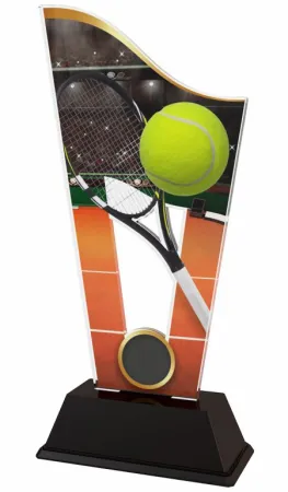 Akrylátová trofej CASM04 | Tenis Výška cm: 17.5, Šířka cm: 8