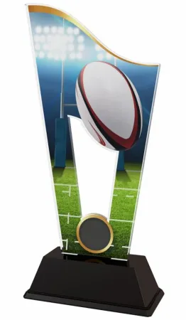 Akrylátová trofej CASM11 | Rugby Výška cm: 17.5, Šířka cm: 8