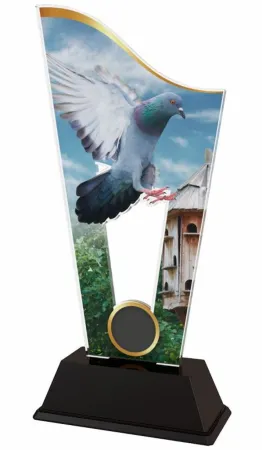 Akrylátová trofej CASM13 | Chovatelství Výška cm: 21, Šířka cm: 9