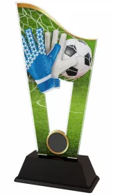 Akrylátová trofej CASM18 | Fotbal Výška cm: 21, Šířka cm: 9